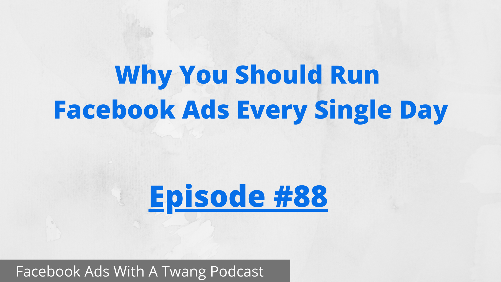 Why you should run Facebook ads every single day